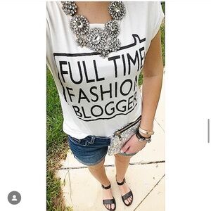 Full Time Fashion Blogger Graphic Tee